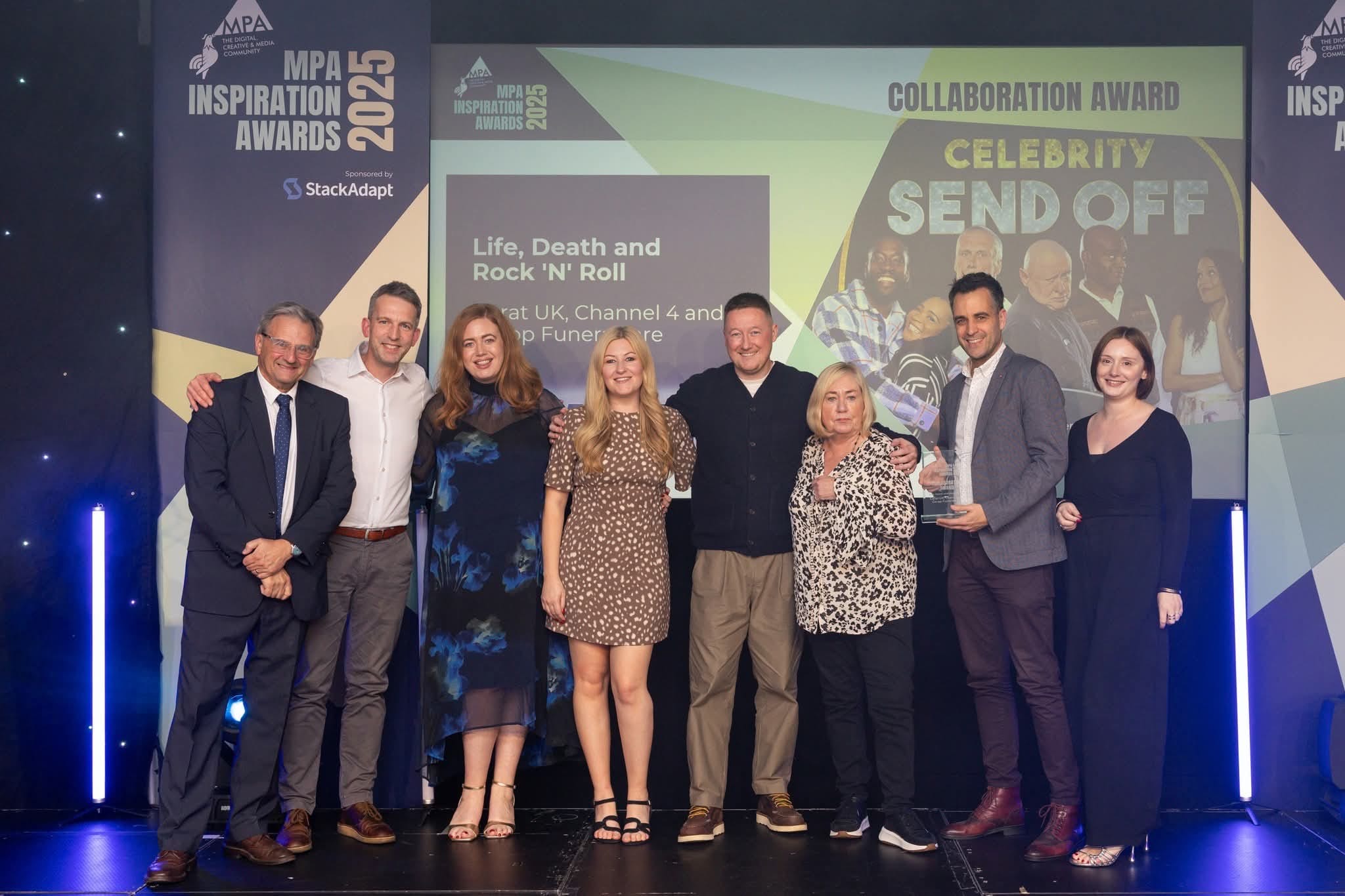 Co-op Funeralcare team winning at the MPAs